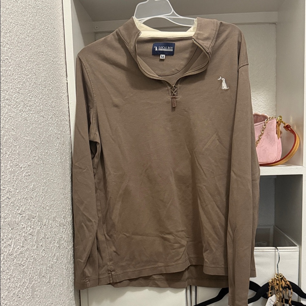 Local Boy Tan Long Sleeve Pullover